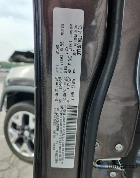 2018 Jeep Compass Limited z USA, uszkodzony, nr VIN 3C4NJDCBXJT457958